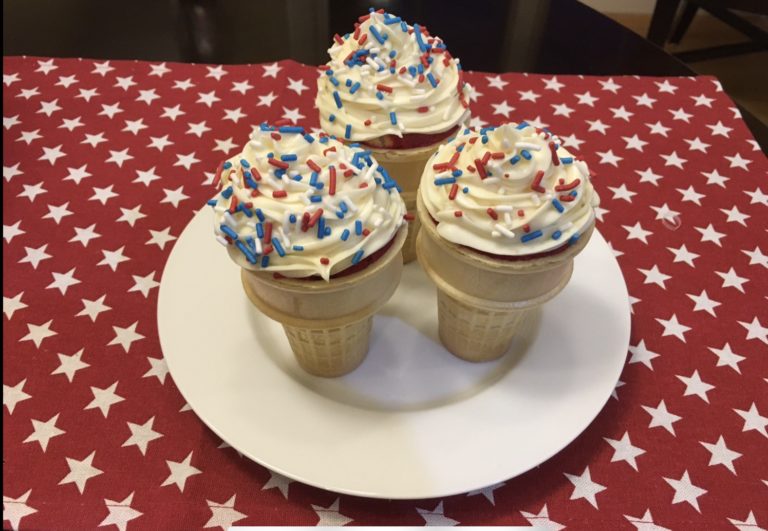 Patriotic Cupcake Cones: A Fun & Festive Dessert for Any Celebration