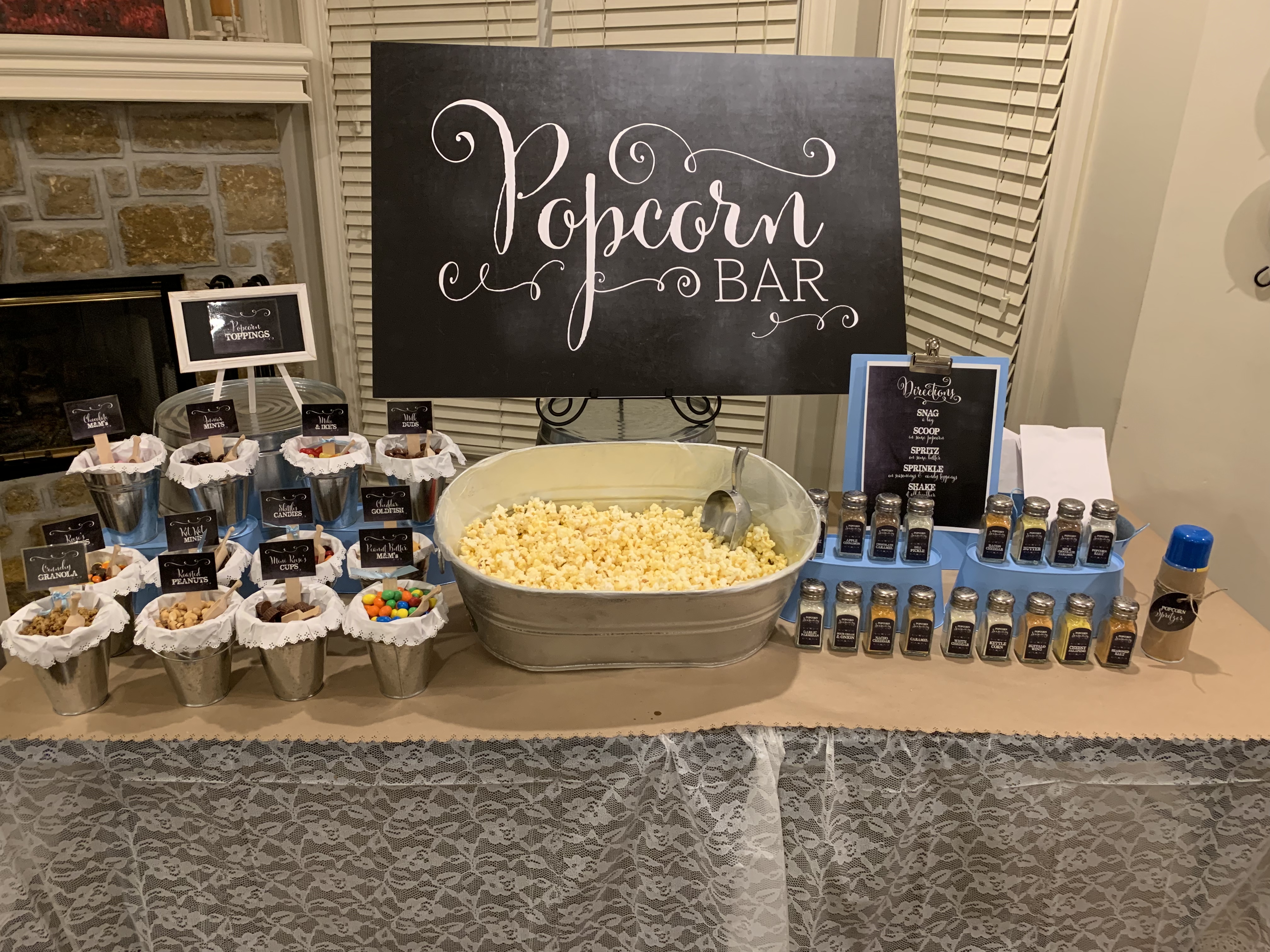 How to Make a Popcorn Bar - My Inspiration Corner