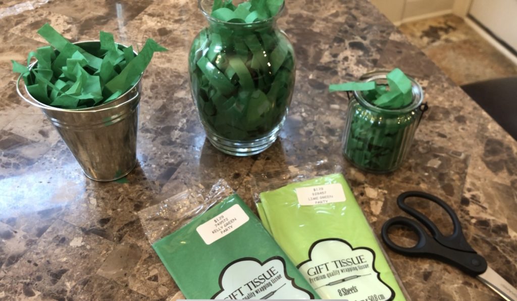 How to Make Tissue Shred: A great vase filler