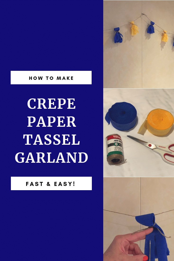 Crepe Paper Tassel Garland