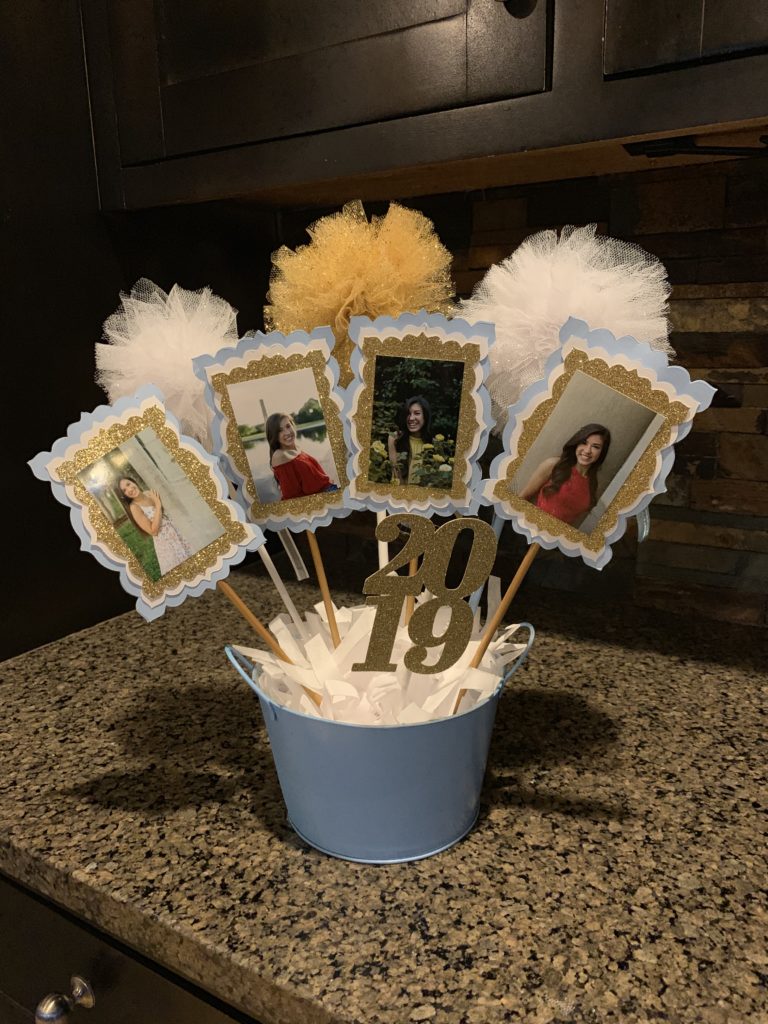 Graduation Centerpiece: A Personalized Party Idea