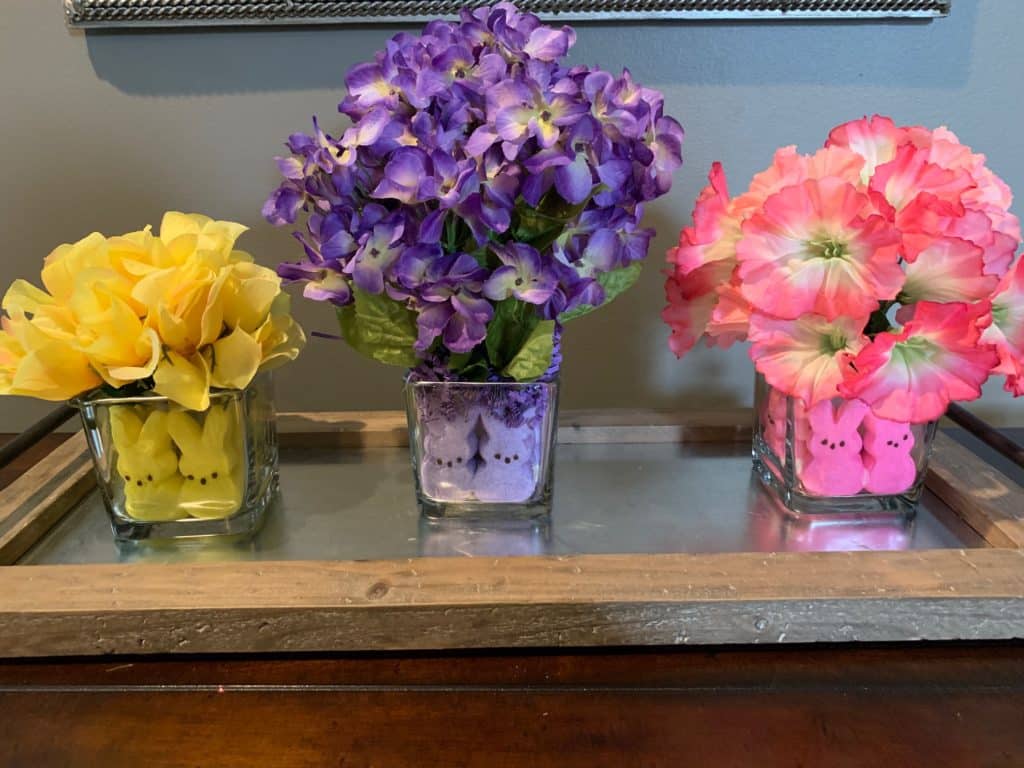 Easter Peeps Decoration with florals