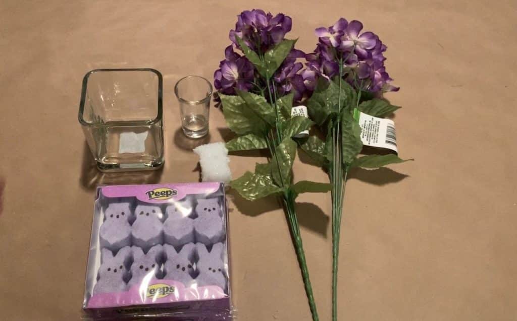 Easter Peeps Decoration with florals