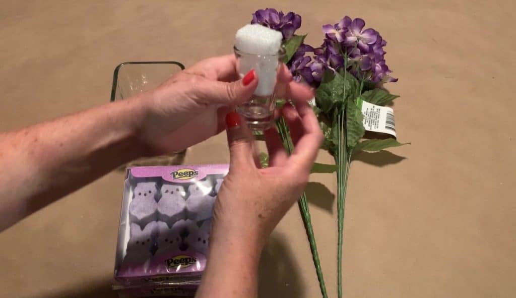 Easter Peeps Decoration with florals