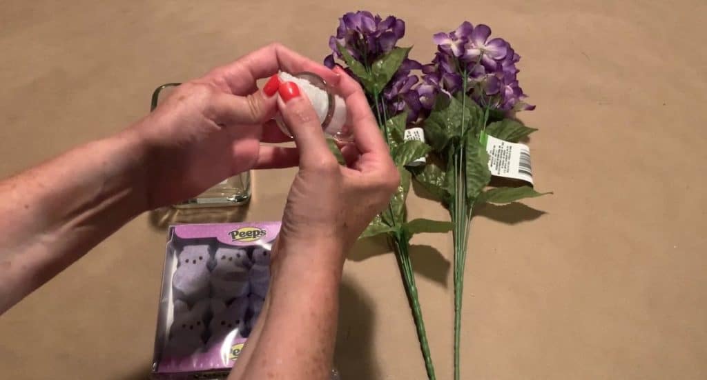 Easter Peeps Decoration with florals