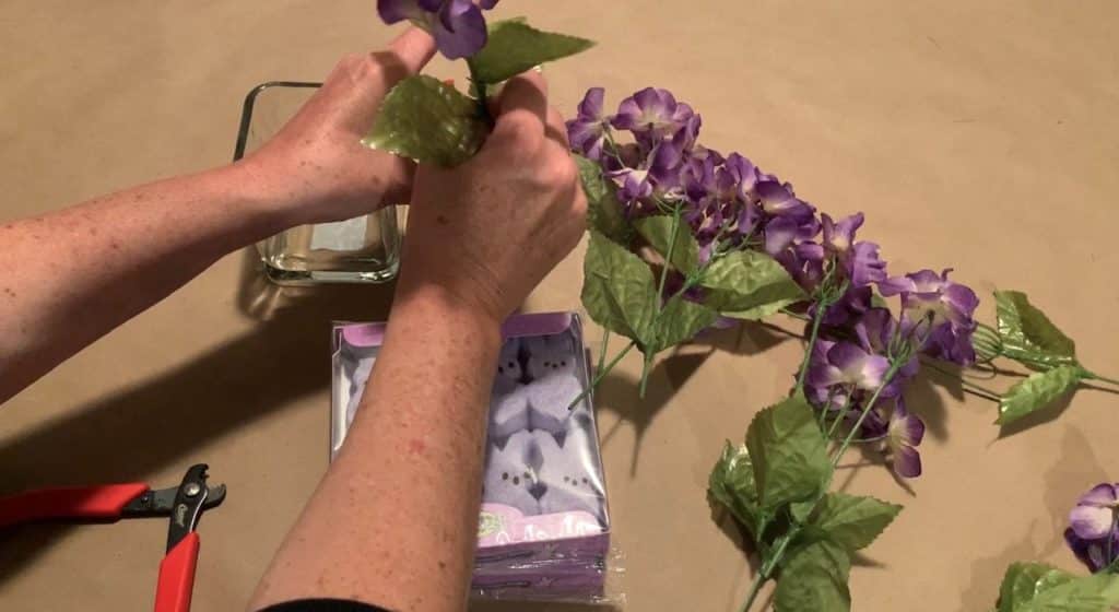 Easter Peeps Decoration with florals