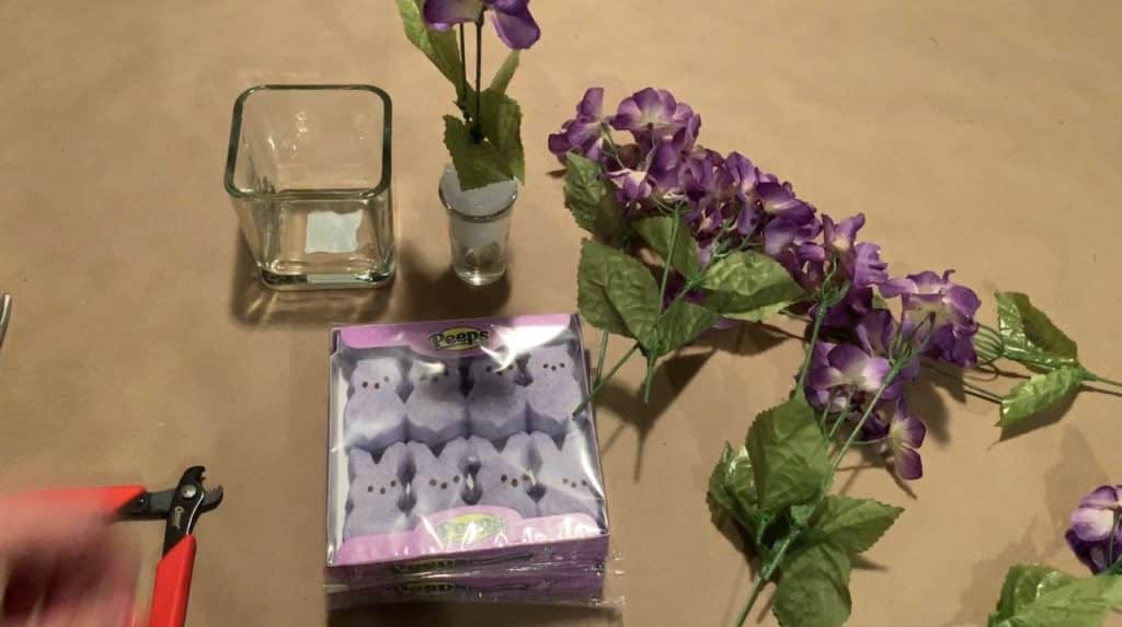 Easter Peeps Decoration with florals