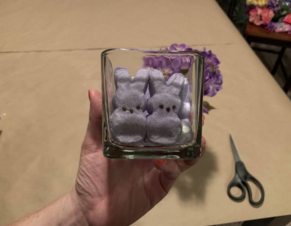 Easter Peeps Decoration with florals