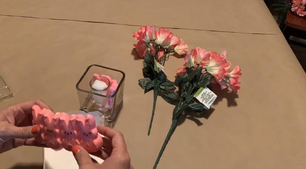 Easter Peeps Decoration with florals