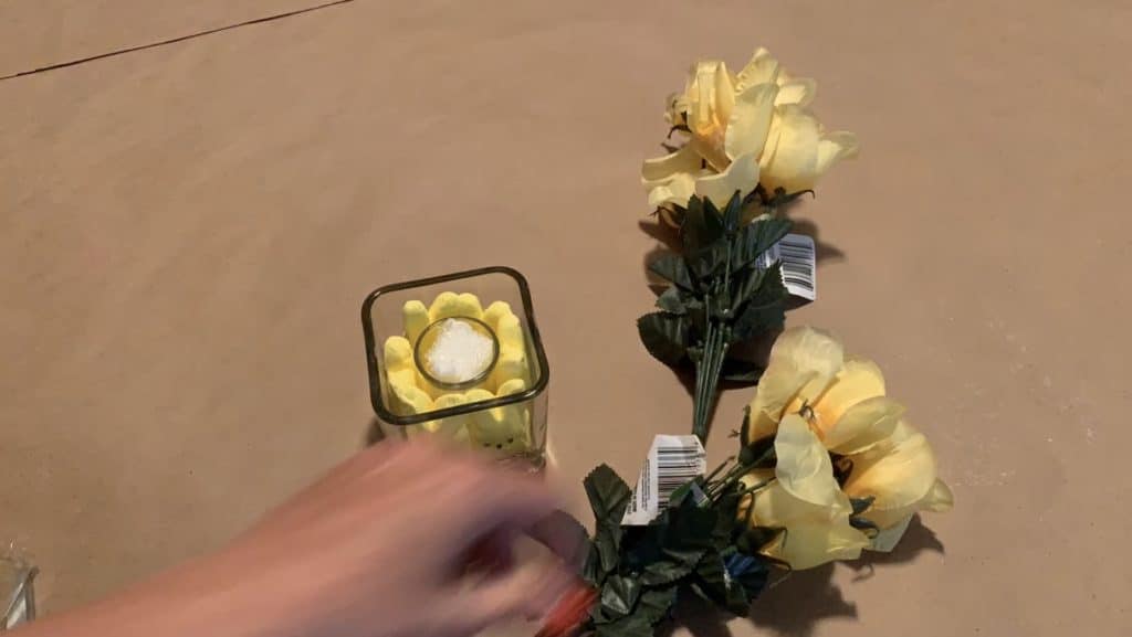 Easter Peeps Decoration with florals