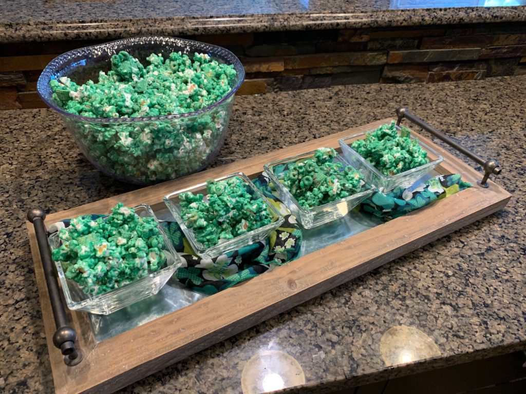 St. Patrick's Day popcorn