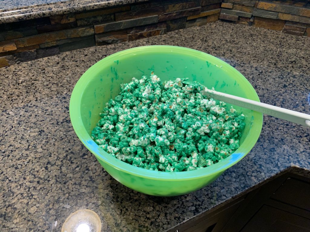 St. Patrick's Day popcorn