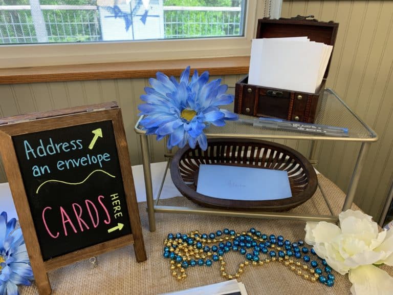 Graduation card box ideas for graduation party senior table