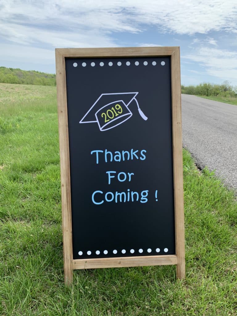 Graduation party signs