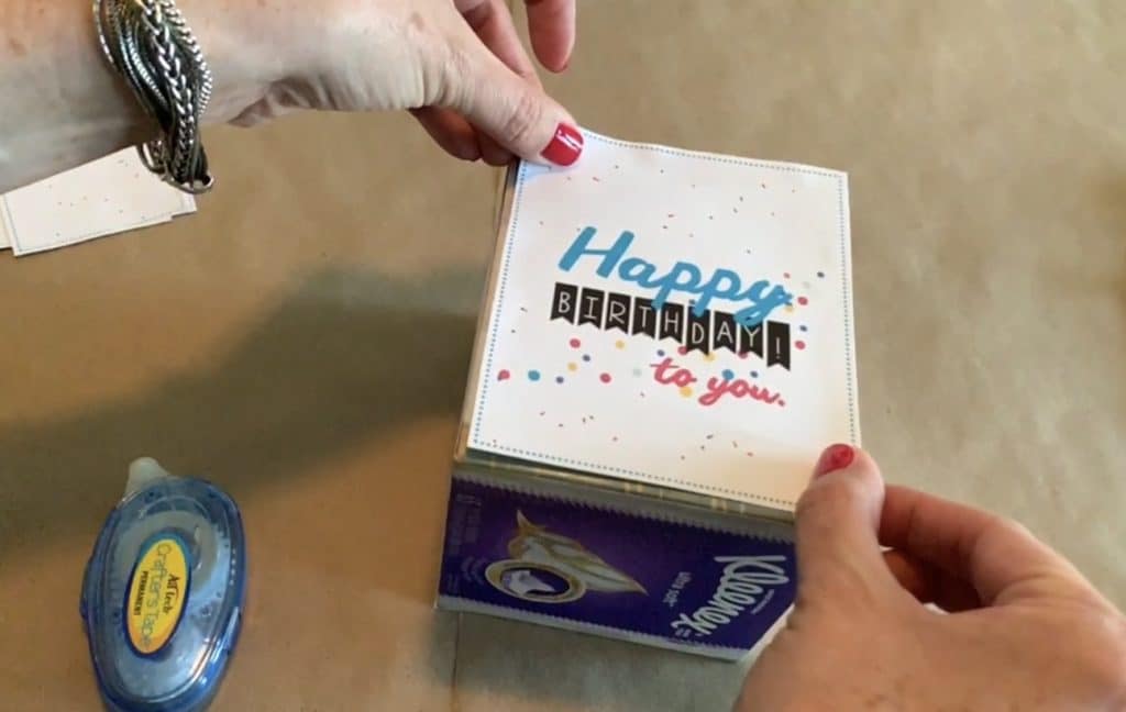 Birthday Money Box Gift with Free Printable.