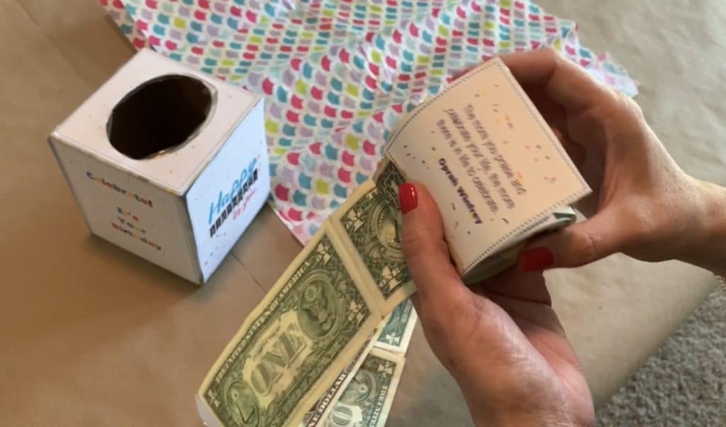 Birthday Money Box Gift with Free Printable.