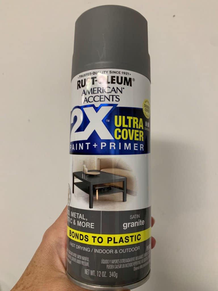 Rust-oleum spray paint, used to paint the lids for this project