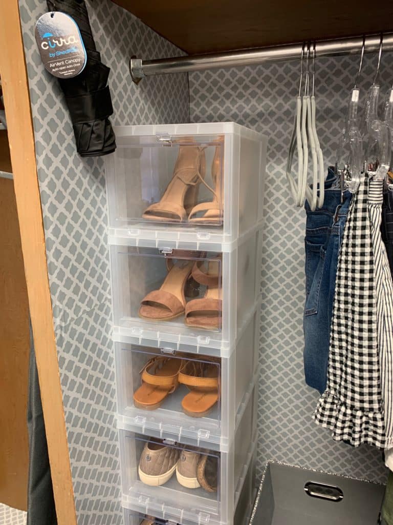 Dorm Room Tour Closet AFTER