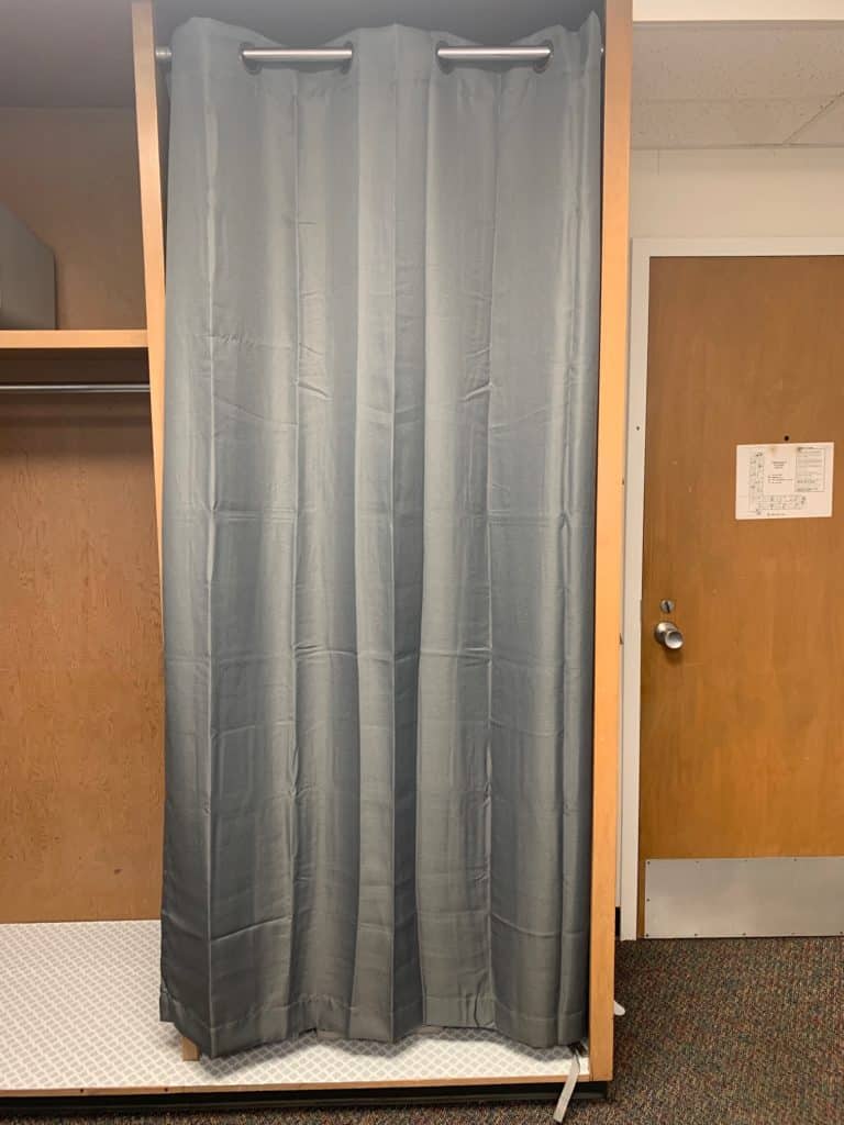 Dorm Room Tour Closet AFTER