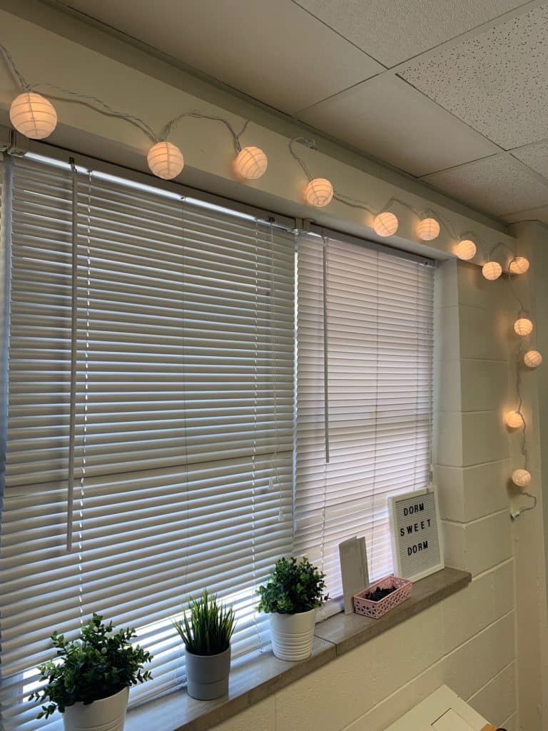 Dorm Tour Lights in Windows