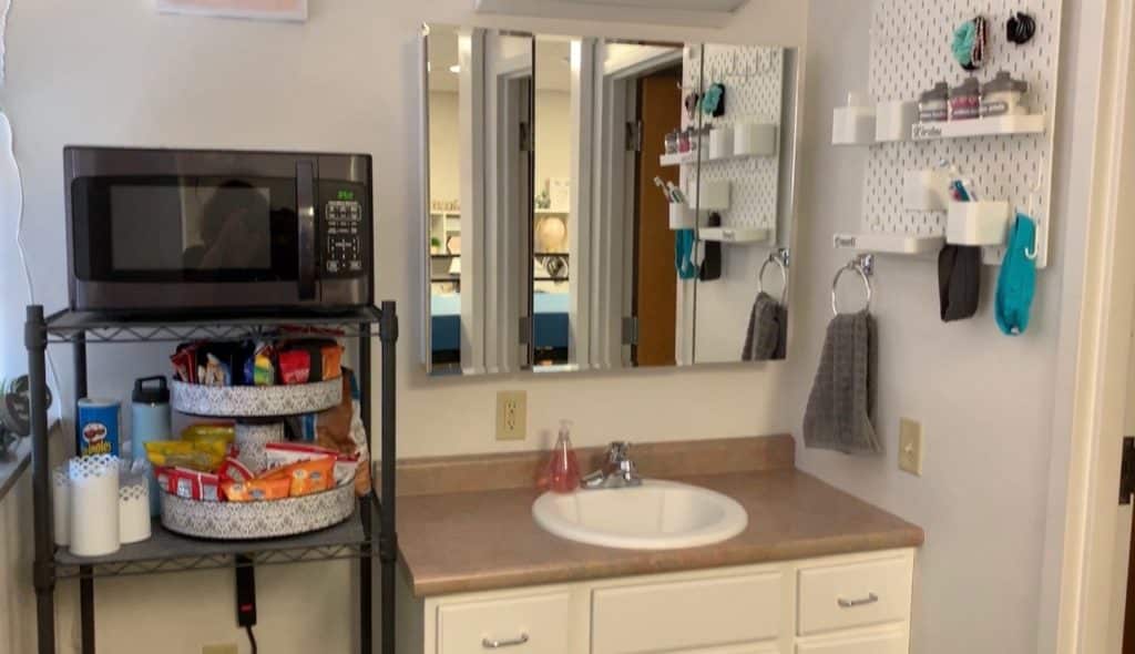 Dorm Room Tour - Sink Area