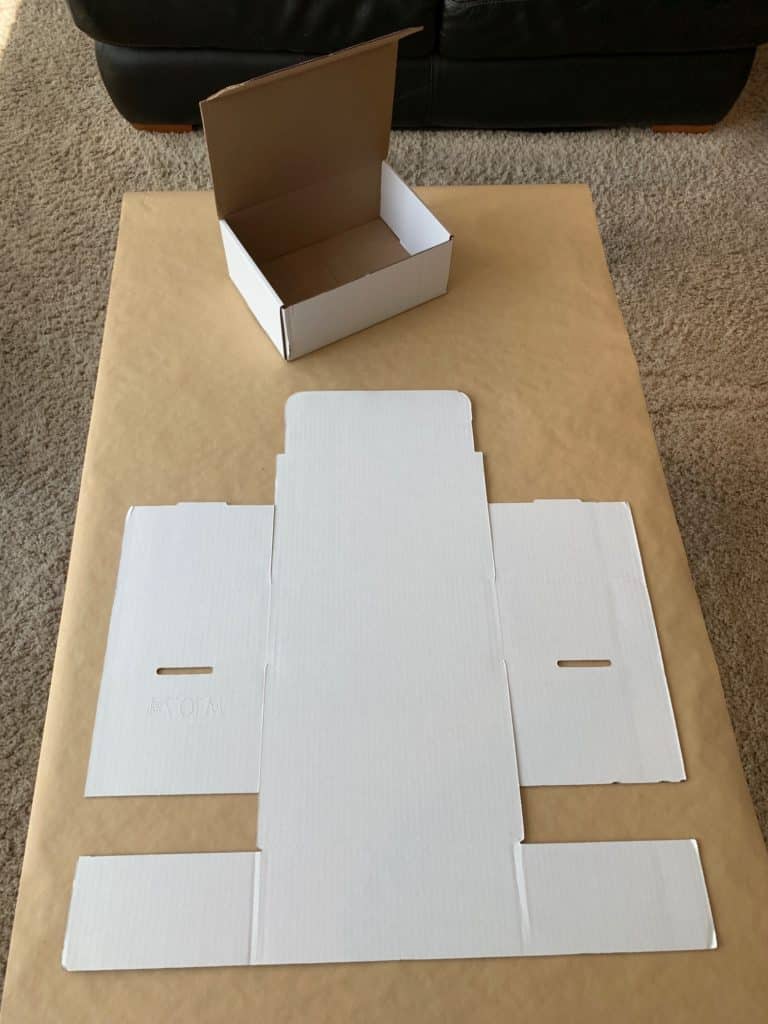 White box for care package