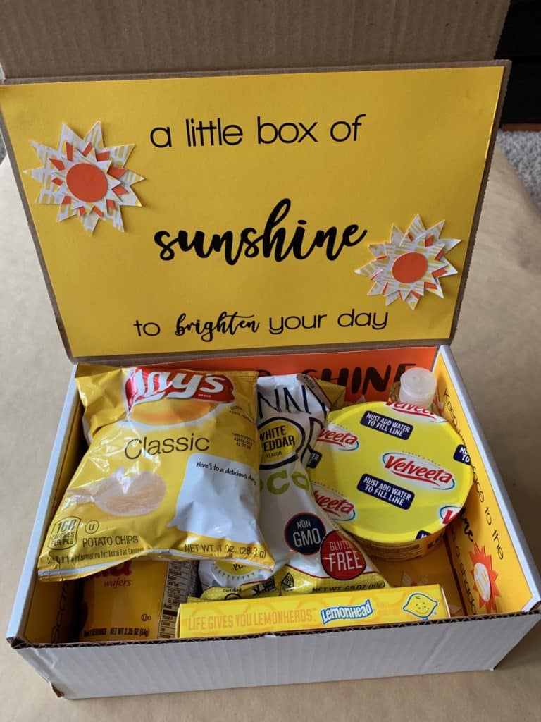 care package - box of sunshine