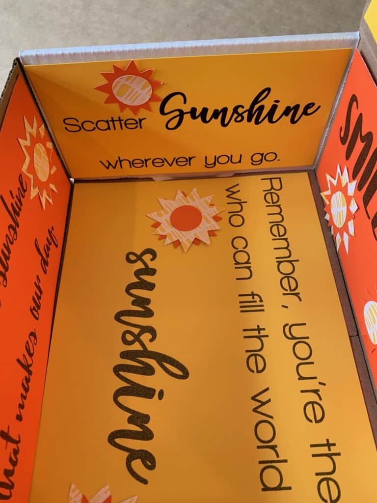 college care package - box of sunshine