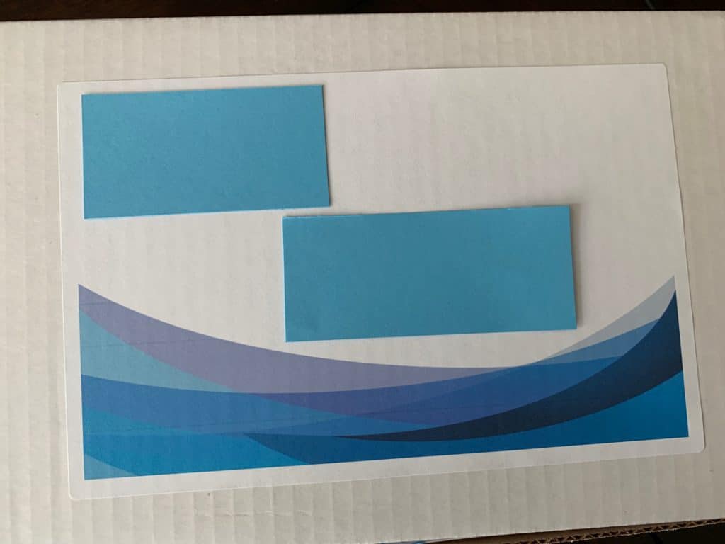 shipping label from Avery template