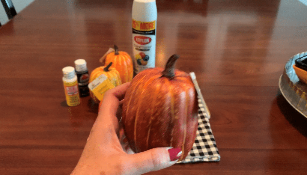mini foam pumpkin