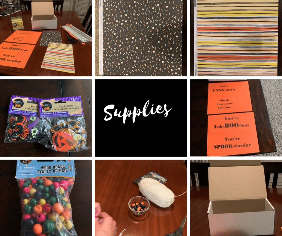 Supplies for Halloween Care Package