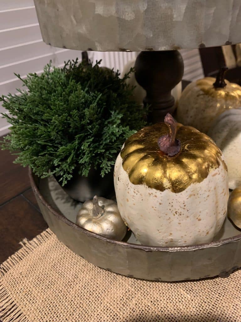 Fall Tiered Tray Gold theme