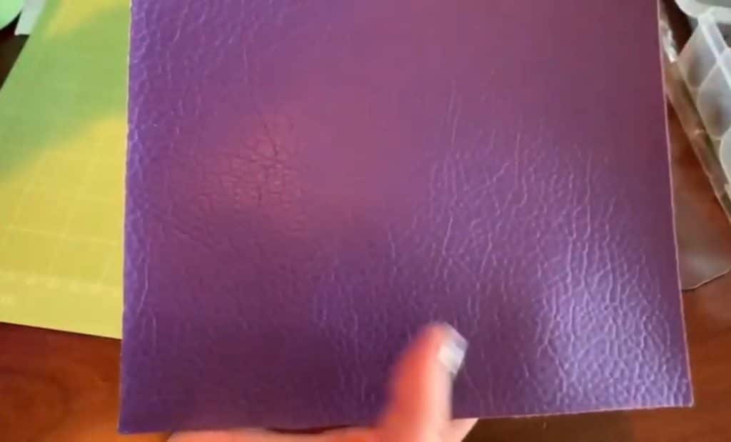 making diy faux leather earrings on cricut machine