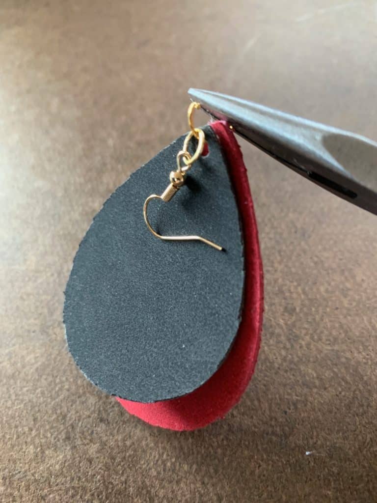 diy faux leather earrings