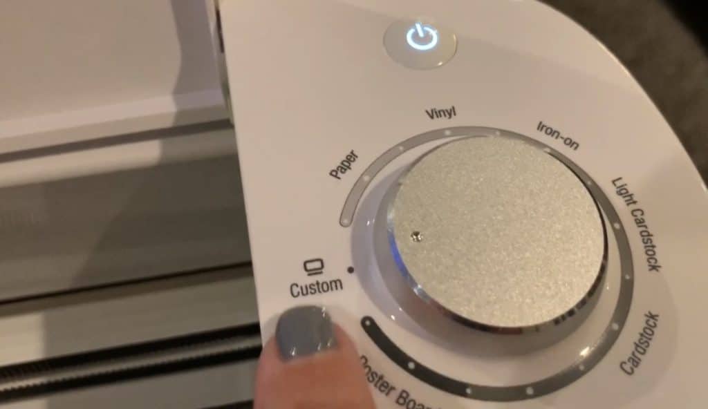 cricut machine dial