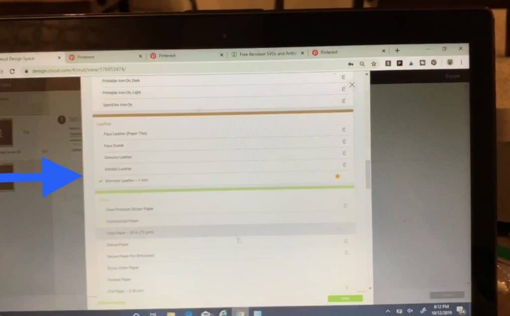 cricut design space for faux leather earrings