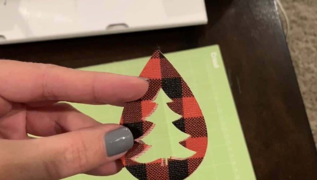 gluing vinyl together for faux leather earrings