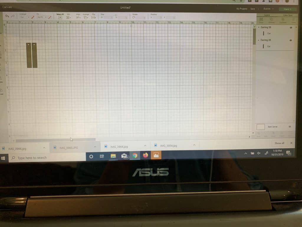 making faux leather earrings