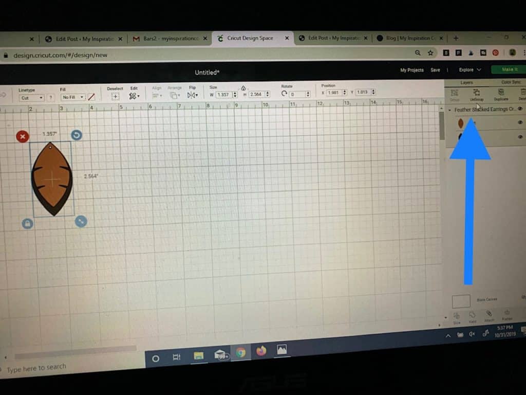 diy faux leather earrings