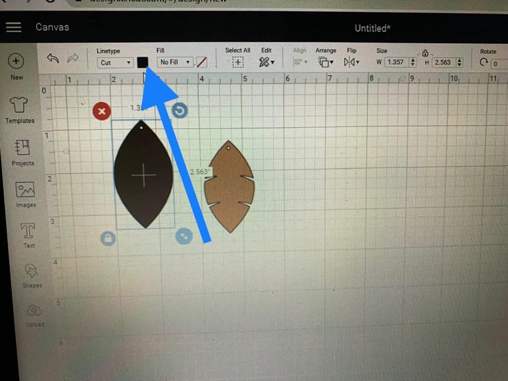 diy faux leather earrings