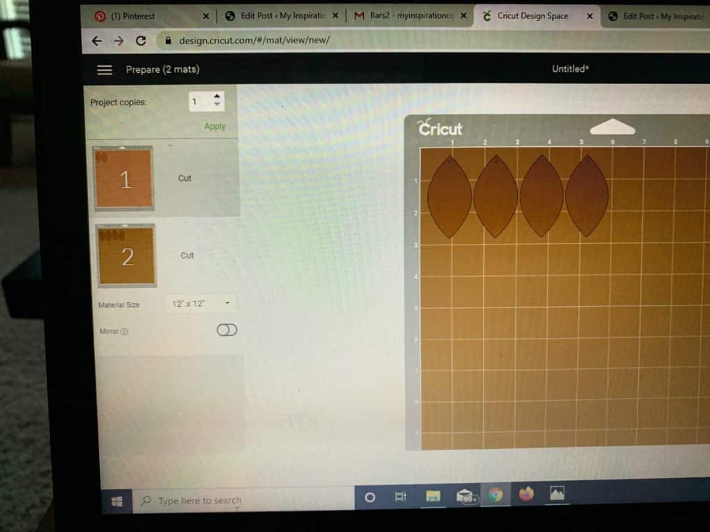 diy faux leather earrings