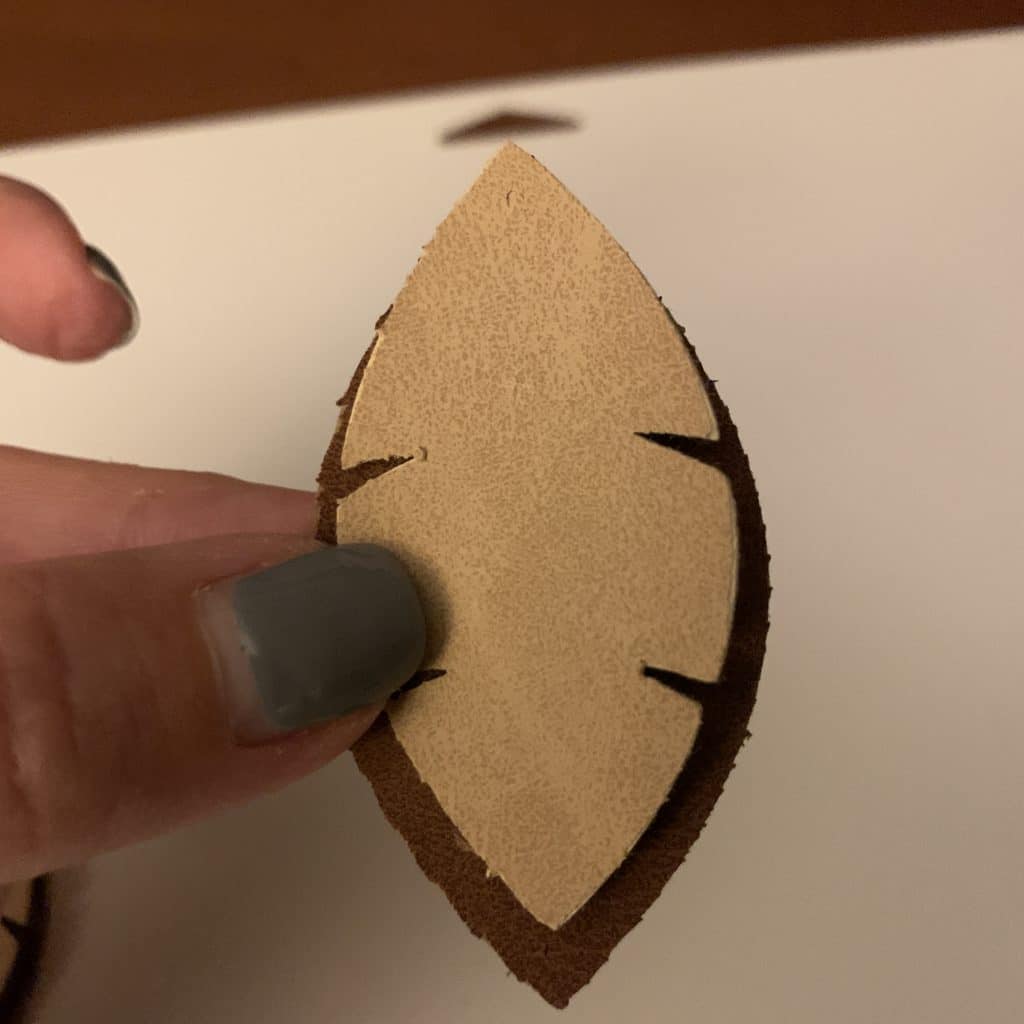 diy faux leather earrings