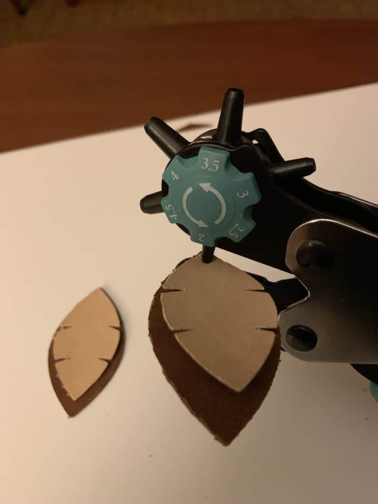 diy faux leather earrings