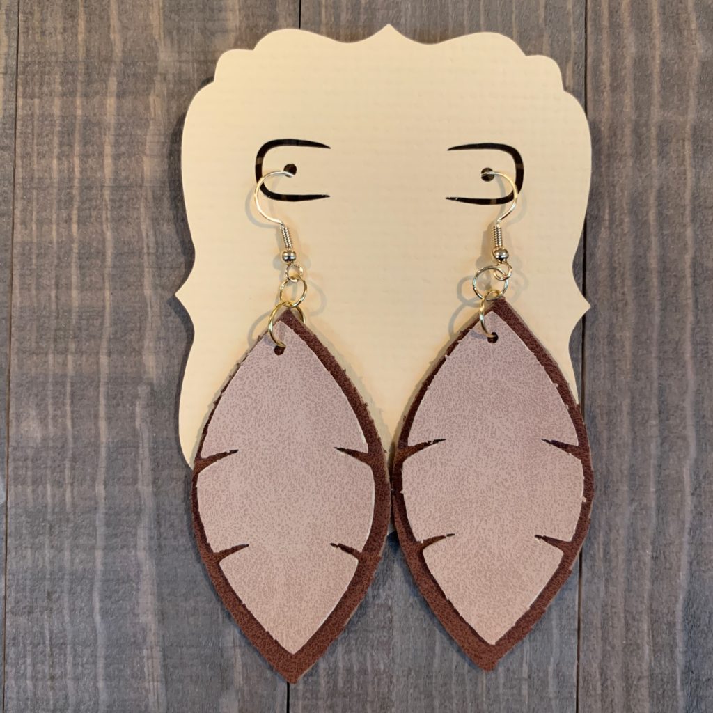 diy faux leather earrings