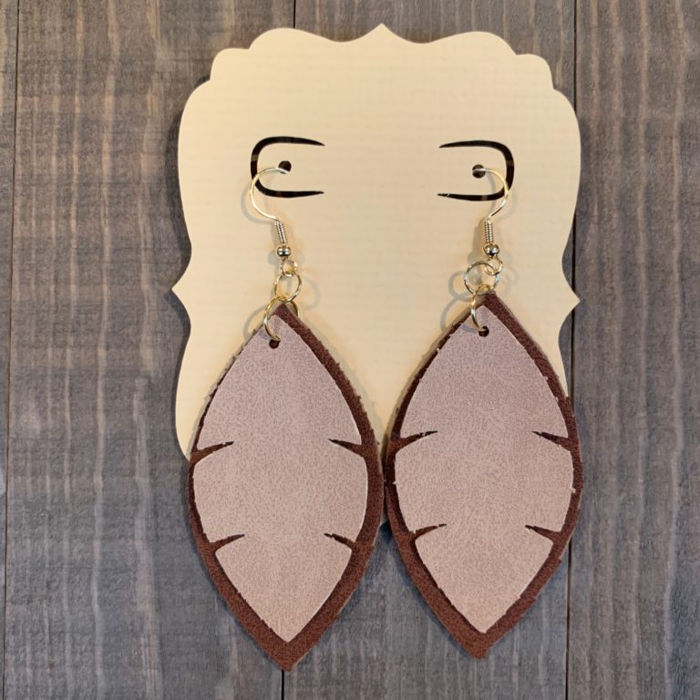 diy faux leather earrings