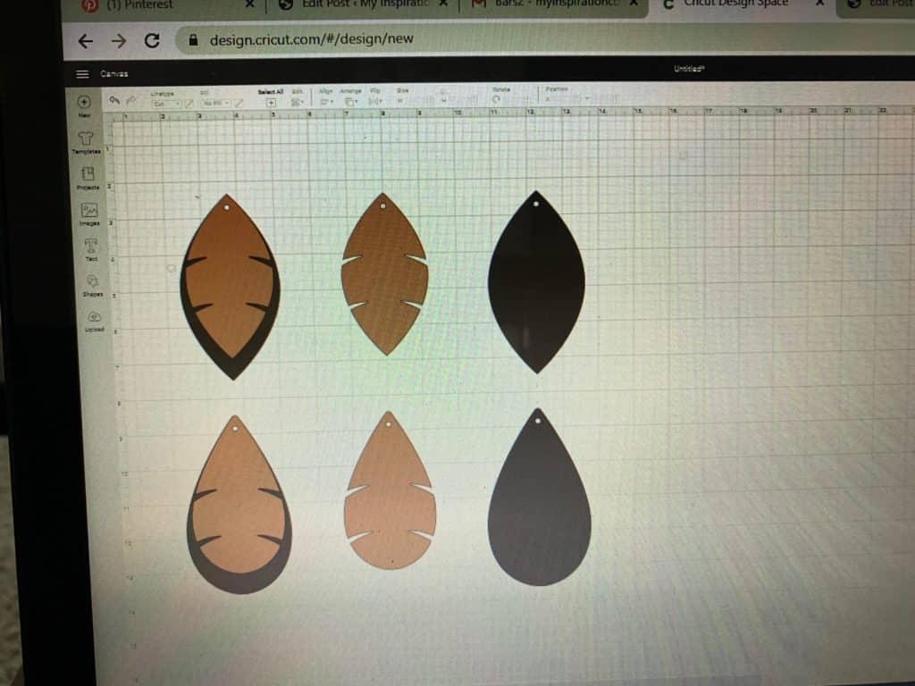 diy faux leather earrings