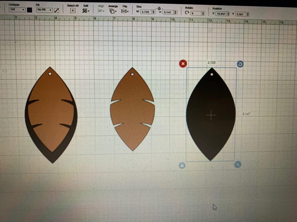 diy faux leather earrings