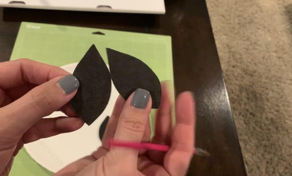 faux leather svg on Cricut design