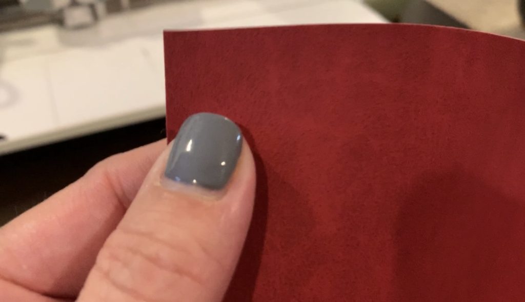 Cricut faux suede