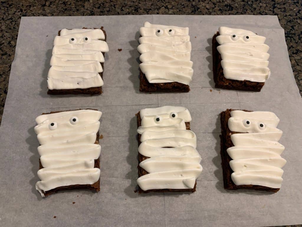Mummy Brownies, the perfect Halloween treat